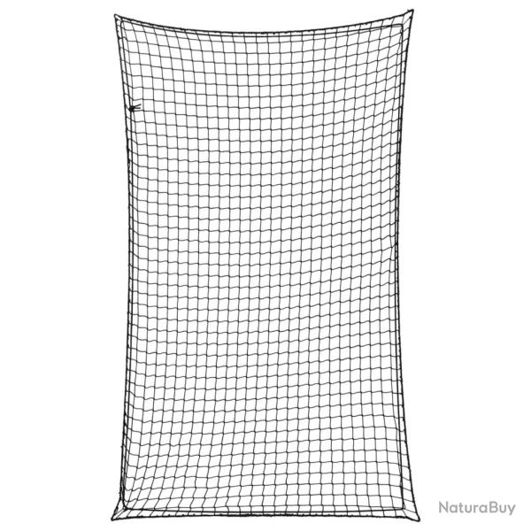 Filet pour remorque avec corde �lastique noir 2,5x1,5 m PP