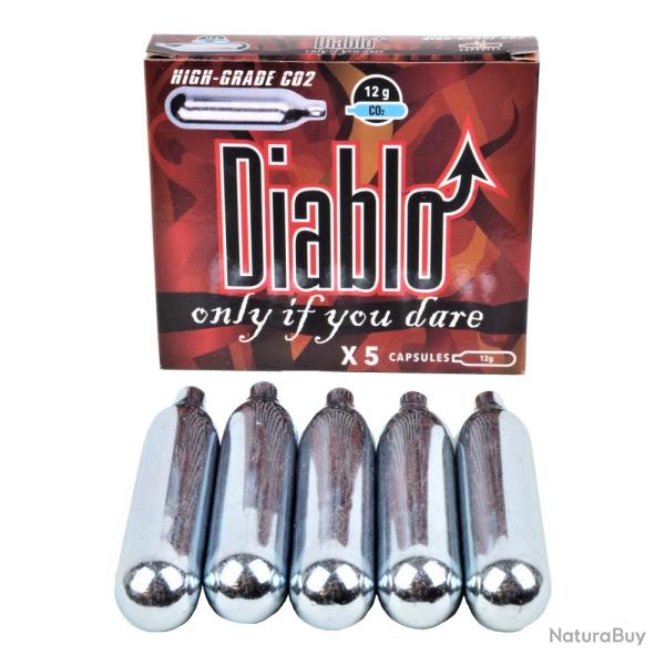 Cartouches CO2 12g Diablo - 4 Lot de 5 pices