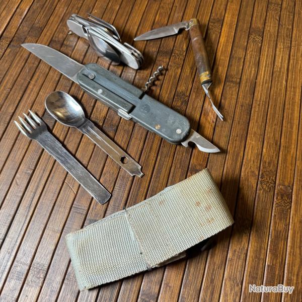 LOT 3 COUTEAUX COUVERTS BIVOUAC