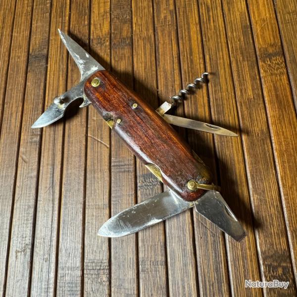 COUTEAU MULTI FONCTION 6 VRITABLE ISSARINOX ANNES 40 PALISSANDRE