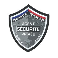 Patch AGENT S&Eacute;CURIT&Eacute; PRIV&Eacute;E &eacute;cu 9,3 x 8 cm