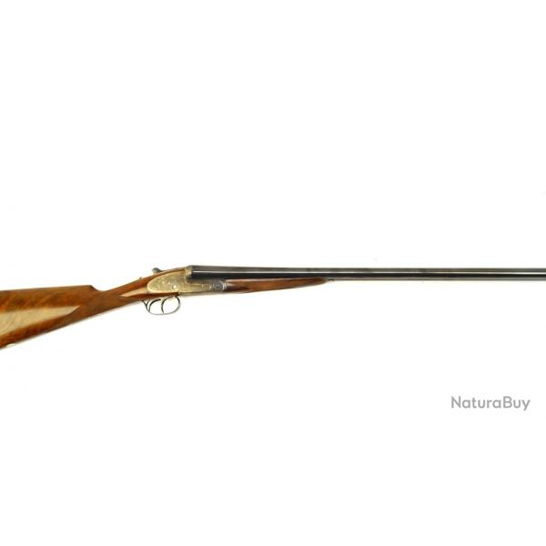 Fusil juxtapos&eacute; Aya Aguirre &amp; Aranzabal &agrave; contre platine cal 12/70