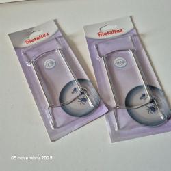 Lot de 2 porte assiettes  mural pour assiettes de 18 &agrave; 26 cm