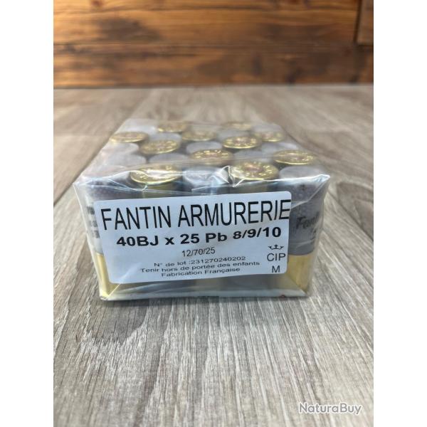 Cartouches FANTIN 12/70/25 TRIO 40g n�8/9/10 x25