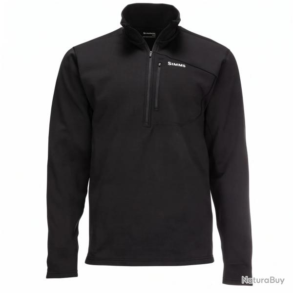Sous v�tement SIMMS Thermal 1 4 Zip Top Black