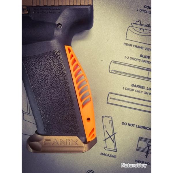 Grip custom "Mod1" ORANGE Canik TTI  / METE / RIVAL