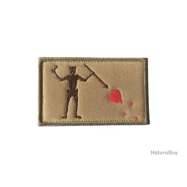 Patch Blackbeard Pirate Edward - Beige n�1 - Velcro - Livraison gratuite