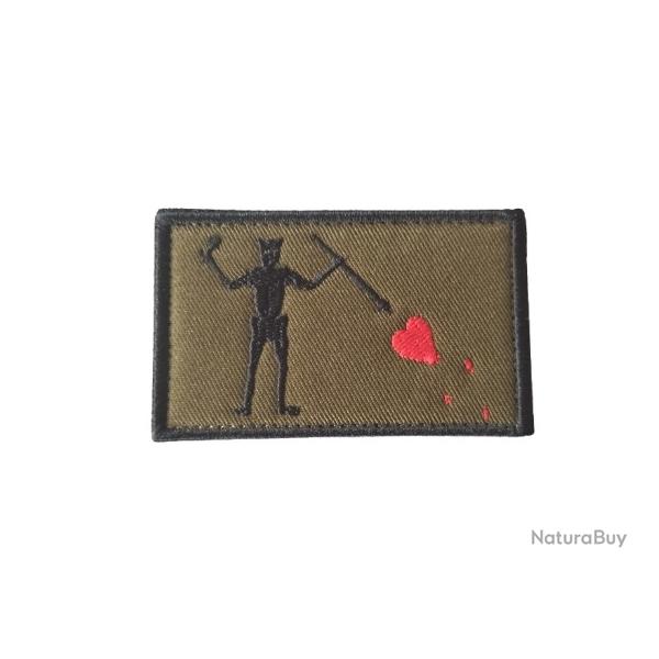Patch Blackbeard Pirate Edward - Kaki - Velcro - Livraison gratuite