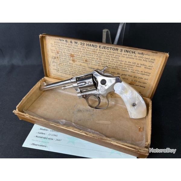 SPLENDIDE SMITH&WESSON DE LUXE LADYSMITH 1er modle cal. 22 long