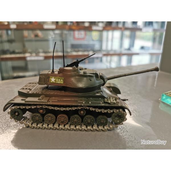 Char blind� g�n�ral patton m47  1/50eme Solido parfait �tat complet sans bo�te.