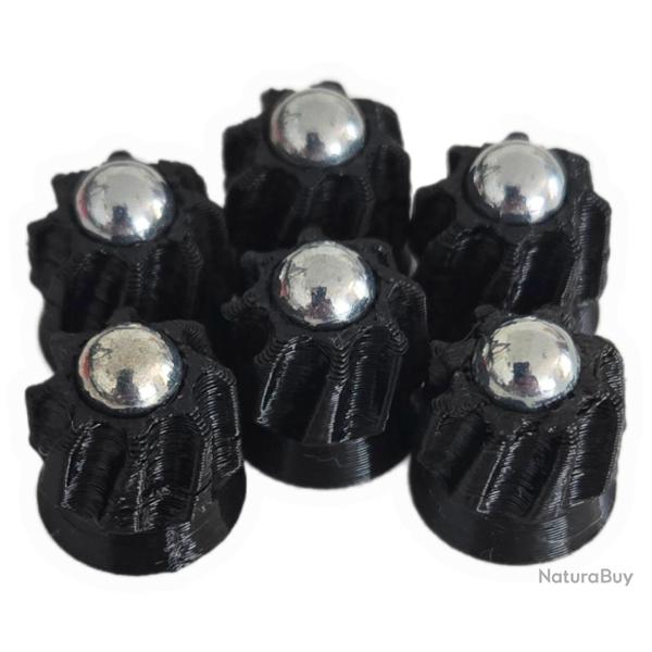 6x Slug bille acier 6mm pour HDR 50 T4E Umarex HDR50