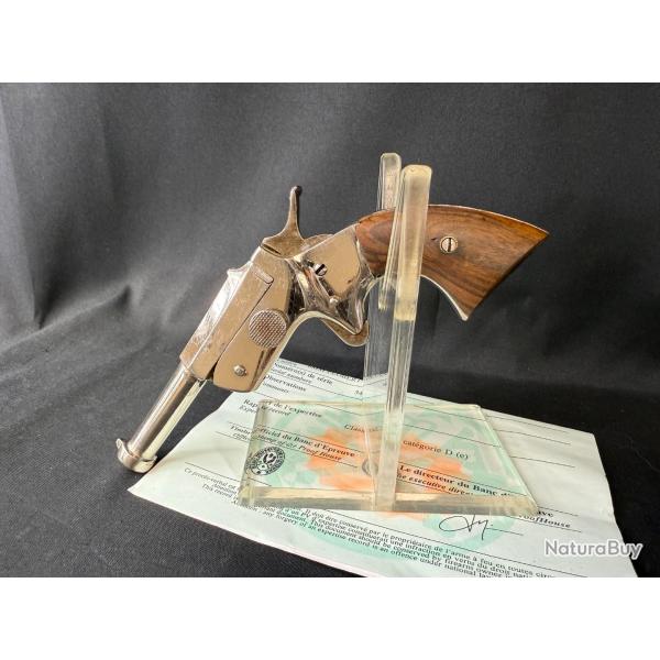 SUPERBE PISTOLET SCHWARZ cal. 6mm flobert/22 short