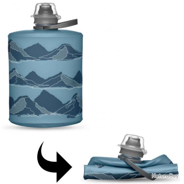 Gourde souple Hydrapak Stow 500 ml bleue