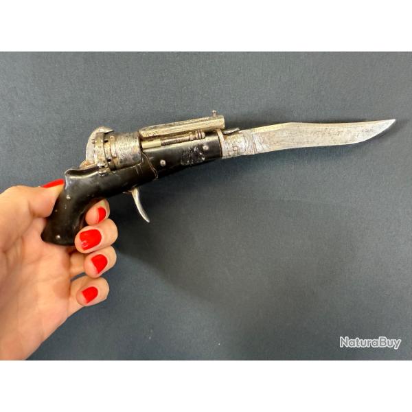 TRS BEAU REVOLVER COUTEAU cal 5mm  broche