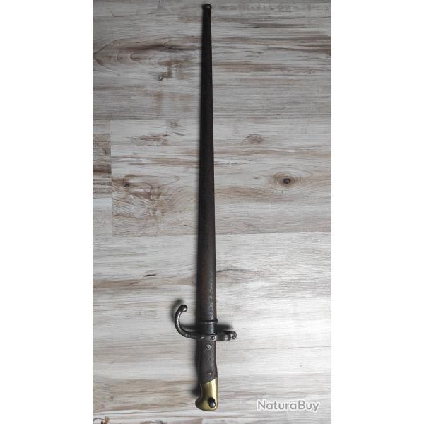 Baionnette FRANCE - Mod�le 1874 Gras - m�me matricule