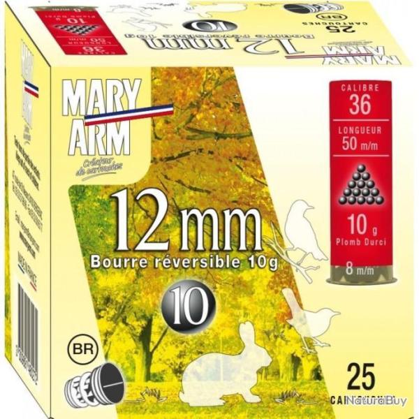 Cartouches Mary Arm 10g BR - Cal. 12mm x1 boite