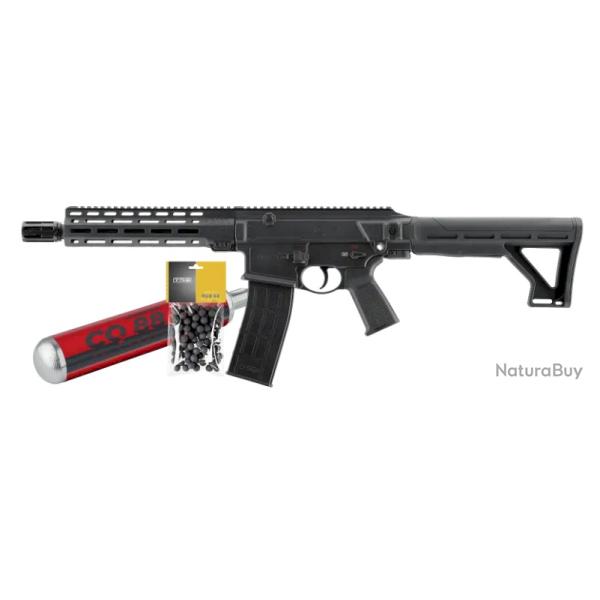 PAck Carabine air comprim� noir T4E TC68 cal.68 full auto +100 billes + cor 88gr(2.4705+4.1692)