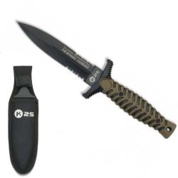 Couteau de botte K25 double tranchant