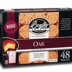 BISQUETTES CHENE X48 - BRADLEY SMOKER