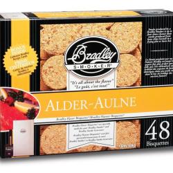 BISQUETTES AULNE X48 - BRADLEY SMOKER