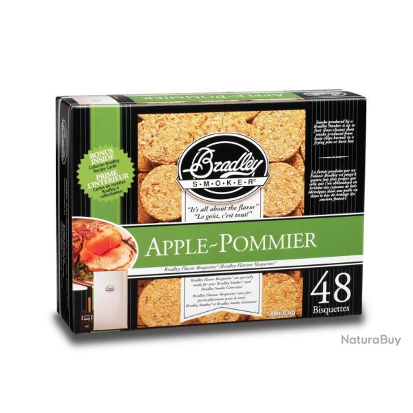BISQUETTES POMME X48 - BRADLEY SMOKER