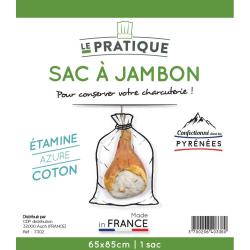 SAC A JAMBON COTON ECRU 65X85 CM - LE PRATIQUE