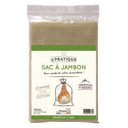 SAC A JAMBON COTON ECRU 65X80 CM - LE PRATIQUE