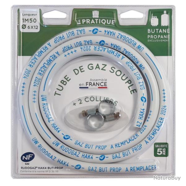 TUBE SOUPLE PR RECHAUD 6X12 1M50 - LE PRATIQUE