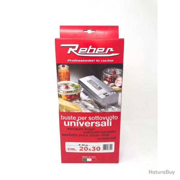 SACHETS GAUFRES MISE SOUS VIDE 20X30CM X50 - REBER