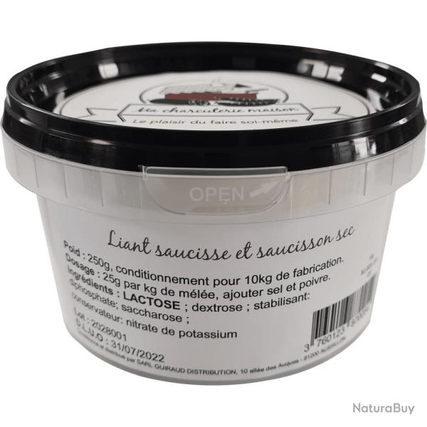 LIANT POUR SAUCISSE & SAUCISSON SEC250G - MA CHARCUTERIE MAISON
