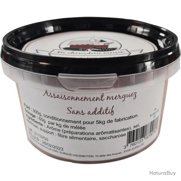 ASSAISONNEMENT MERGUEZ SANS ADDITIF 300G - MA CHARCUTERIE MAISON