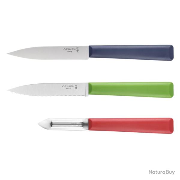 COFFRET 3 COUTEAUX ESSENTIELS+ - OPINEL