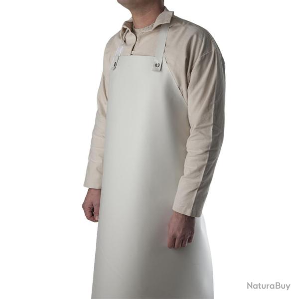 TABLIER DE BOUCHER CAOUTCHOUC NITRILE BLANC - EUROPROTEX