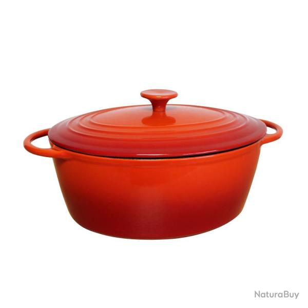 COCOTTE OVALE EN FONTE EMAILLEE 7L - BAUMALU