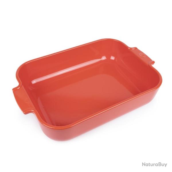 PLAT FOUR RECTANGULAIRE 36CM ROUGE - 3.8000 - PEUGEOT SAVEURS