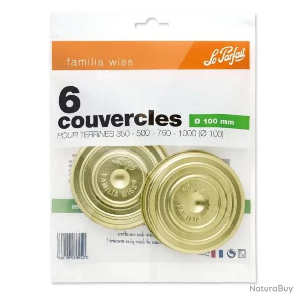 COUVERCLES POUR TERRINES D100 X6 - LE PARFAIT