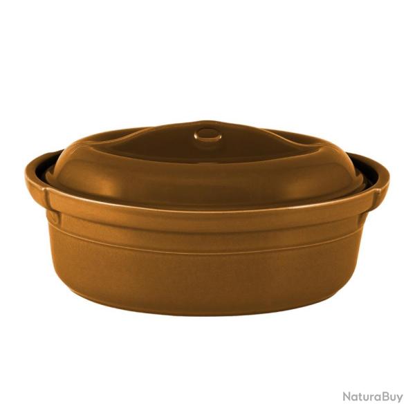 TERRINE AVEC COUVERCLE 36CM - COGNAC