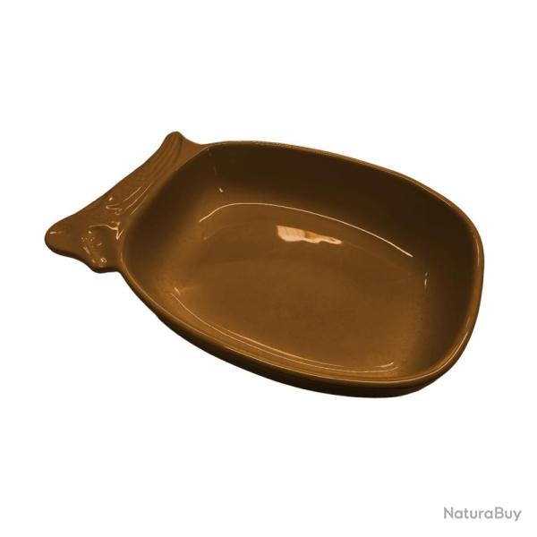 TERRINE MOTIF BECASSE (couleur : COGNAC) - COGNAC