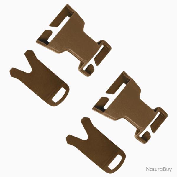 Set de 2 Boucles QD VAS Coyote Brown