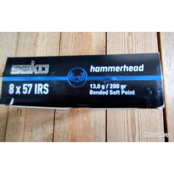 8x57 JRS SAKO Hammerhead sp 200 gr - boite 20