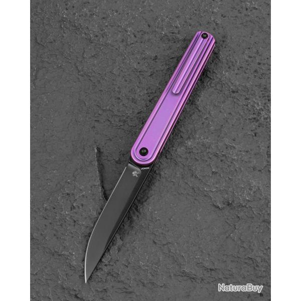 Couteau Bestech Ink Gentleman's Lame Acier MagnaCut Manche Titane Purple Liner Lock BTKT2502C