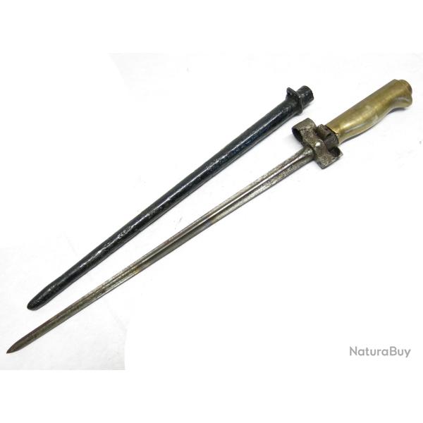 Rare baionnette pour Fusil Lebel R35 ou 07-15 M34 racourcie ref ba 844