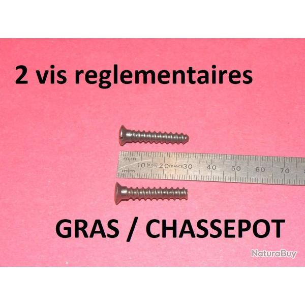 lot 2 vis  bois de fusil rglementaire GRAS CHASSEPOT - VENDU PAR JEPERCUTE (D25D329)