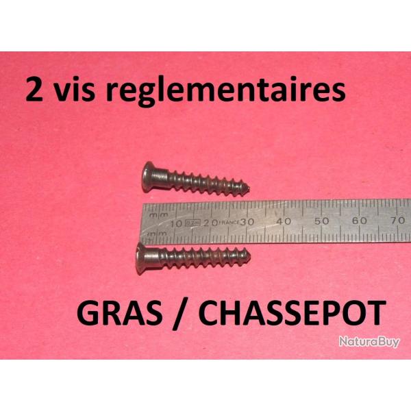 lot de 2 vis � bois de fusil r�glementaire GRAS CHASSEPOT - VENDU PAR JEPERCUTE (D25D331)