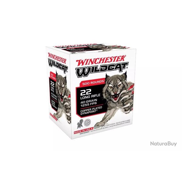 Cartouches WINCHESTER calibre 22LR WILDCAT 40gr DYNAPOINT x500