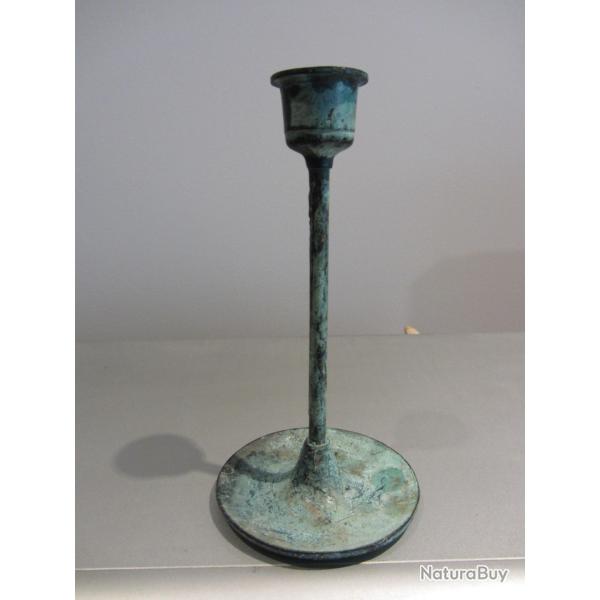 Bougeoir en mtal patin 1980-1990