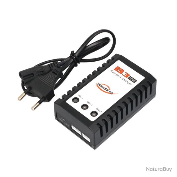 Chargeur LiPo Drone Compact 7.4V 11.1V 850mA | Prise EU 110-240V | Pour Batterie RC