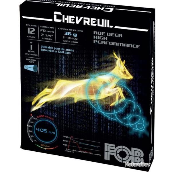 Munitions FOB CAL.12/70 CHEVREUIL HP 36GR PAR 10