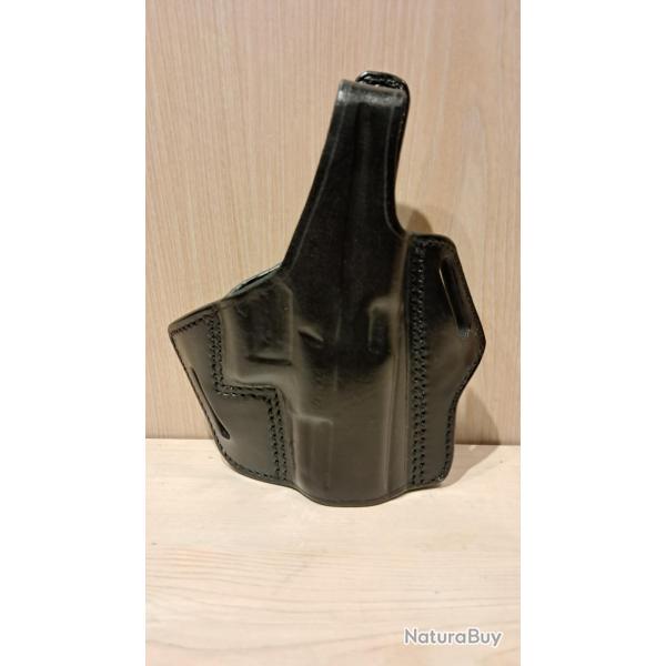 Holster JMC cuir noir GLOCK 19