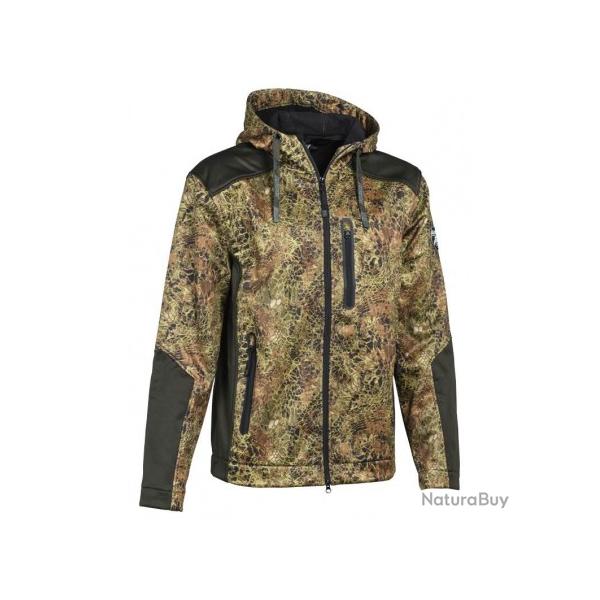 VESTE BLOUSON ZIPP WOLF 2025 verte pro hunt verney carron softshell